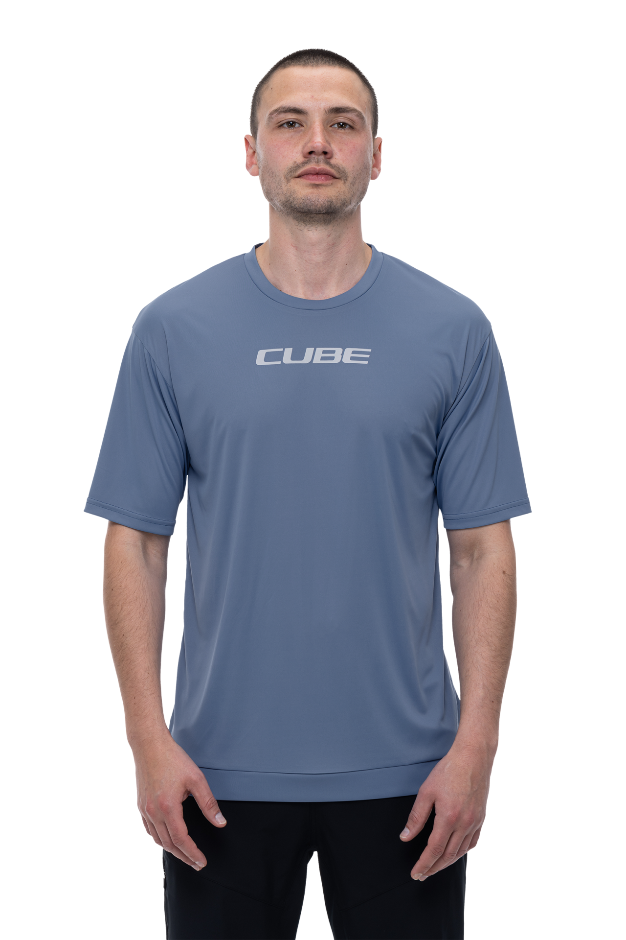 Koszulka rowerowa CUBE MTB Tech smoky blue